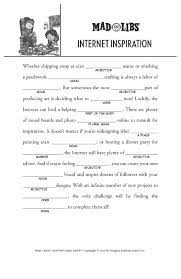 mad libs printables and activities