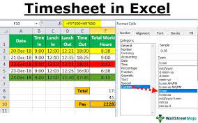 timesheet in excel 18 easy steps to