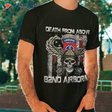 above 82nd airborne division veteran shirt