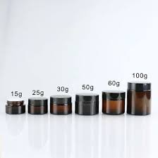 100 Gm Amber Glass Jars For Cosmetics
