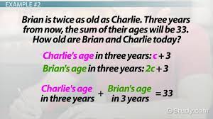 using equations to solve age problems