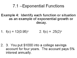 an exponential function