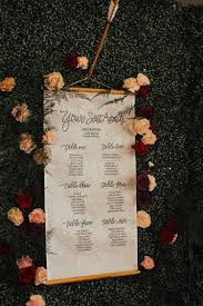 Seating Charts For Wedding Scrolls With Arrows Mill Valley