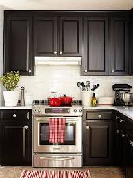 black kitchen cabinets offer elegance