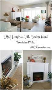diy fireplace with electric insert
