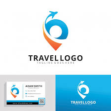vector travel agency logo template