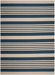 navy blue stripe indoor outdoor rug