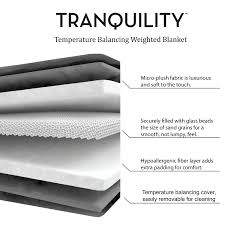 Tranquility Temperature Balancing Weighted Blanket With