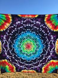 Tie Dye Tapestry Tie Dye Mandala