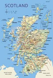 map of scotland postcard v std cb