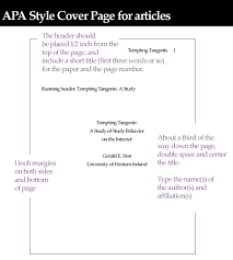 Article Review Format In Apa Style