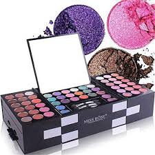 brilliantday 148 colours professional cosmetic make up palette set kit combination with eyeshadows blusher eyebrow powder foundation