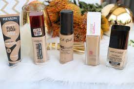 my top 5 foundations