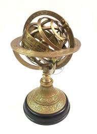m a sons brass engraved armillary