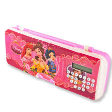 Pencil Box With Calculator Assorted Designs