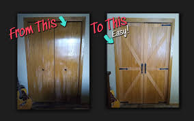bi fold closet doors into barn doors