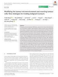 modifying the tumour microenvironment