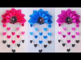 Paper Flower Decor Wall Hanging Crafts