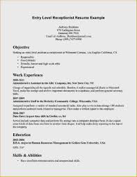 Entry Level Resume Objective Examples Resume Template Cover