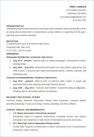 Resume High School Professional 21 Fresh Achievement Examples For