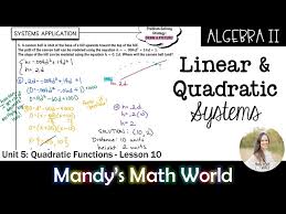 Linear And Quadratic Systems Of