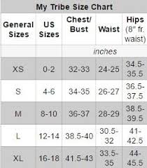 Size Chart My Tribe Clothing Designer For Women Leather