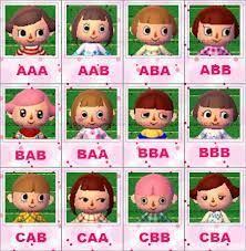 Animal Crossing New Leaf Face Guide Animal Crossing