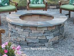 how to diy a fire pit pea stone patio