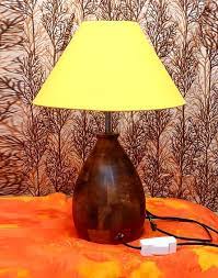 Table Lamps Bell Wooden Lamp With