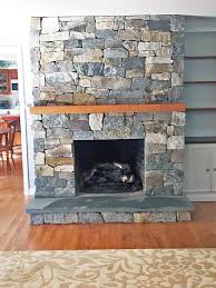 Thin Stone Veneers Make A Fireplace