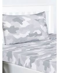 Grey Army Camouflage Single Fitted
