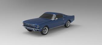 stl file 1967 ford mustang nurbs and 3d