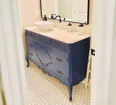 Antique Bathroom Vanity Dresser Custom