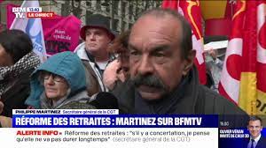 Philippe Martinez, secrétaire général de la CGT, sur la réforme des  retraites : "Macron ferait mieux d'écouter la majorité de Français qui est  contre cette mesure"
