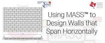 Mass To Design Walls That Span Horizontally