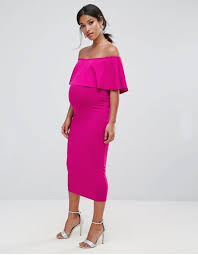 3/4 sleeve ruched maternity dress w/empire waist for baby showers or casual wear. 10 Pretty Perfect Maternity Dresses For Your Baby Shower Perfete