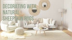 decorating with natural sheepskin rugs