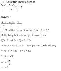 Class 8 Maths Linear Equation