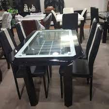 30 Inches Glass Dining Table Set For Hotel