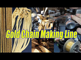 gold chain ion line for making
