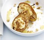 amaretto baked pears with mascarpone