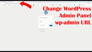 change wp admin url in wordpress
