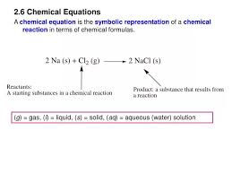 Ppt 2 6 Chemical Equations Powerpoint