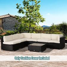 Outdoor Garden Rattan Furniture Beige