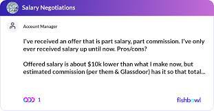 Offer That Is Part Salary