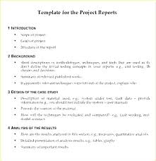 Project Report Writing Template