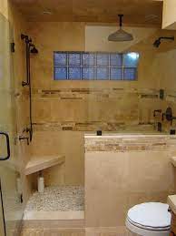 Half Wall Shower Bathroom Remodel
