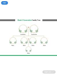 Free Blank 3 Generation Family Tree Want Family Tree