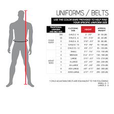 Size Charts Guides Century Martial Arts Fitness