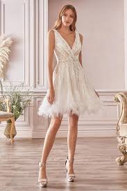 Vera wang continues to create designer looks for brides and bridesmaids everywhere with the white by vera wang collection, exclusively at david's bridal. Short Wedding Dresses The Dress Outlet